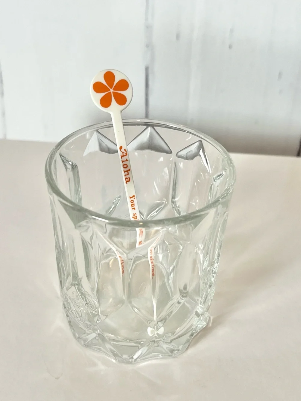 Vvintage Aloha Airlines plastic swizzle stick collectible advertising